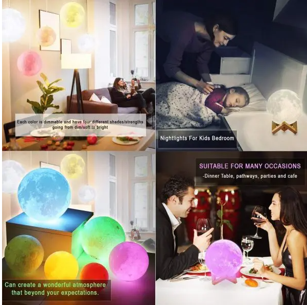 3D Moon Lamp